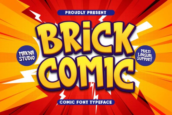 Brick Comic: A Playful Typeface for Joyful Designs