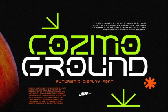Cozmo Ground: A Futuristic Typeface for Modern Design