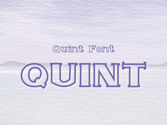 Discover Quint: The Playful Display Font for Bold Designs