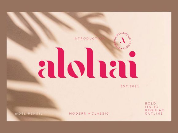 Discovering Alohai: A Modern Display Typeface for Standout Designs