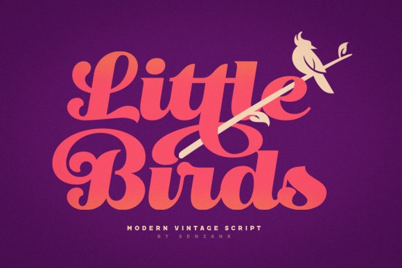 Little Birds: A Bold Display Font for Modern Branding