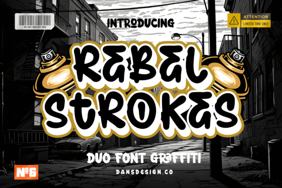 Rebel Strokes: A Bold Typeface for Urban Design Projects